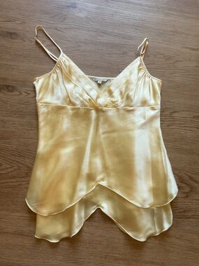 STETSON Yellow Silk Top
